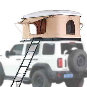 Pòp moute ab koki koki sou tè Jeep do kay tant tèt