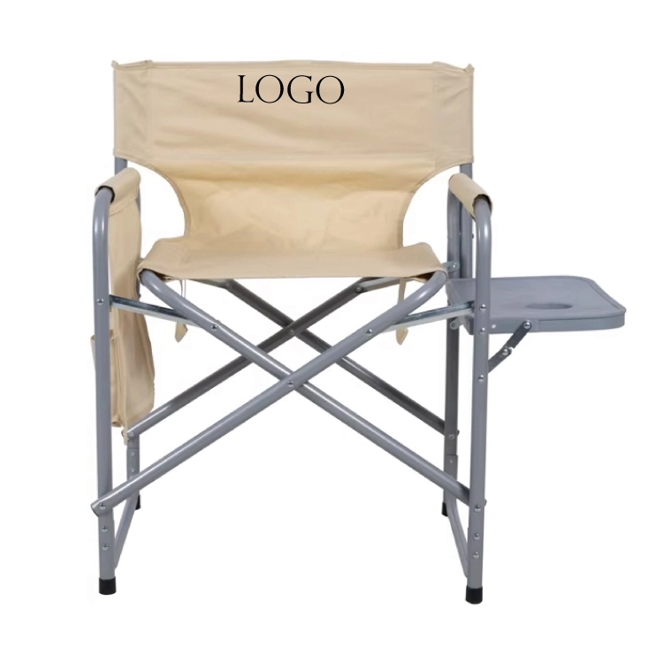 Pòtab Deyò Folding Direktè chèz ak tab bò
