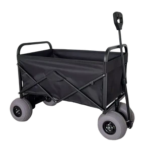Poud elektrik Beach Trolley ak gwo wou Pneumatic